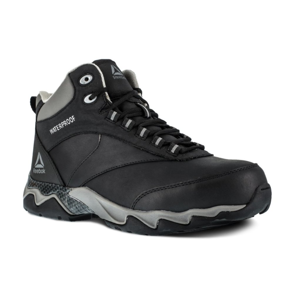New Reebok Work Men's Beamer RB1068 Work Shoe Black 7.5 M US